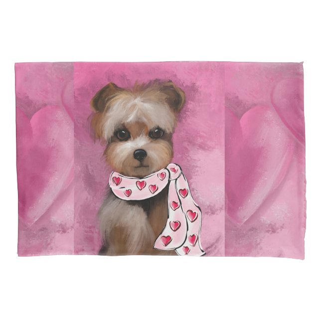 HOUSSE D'OREILLERS YORKIE           (devant)