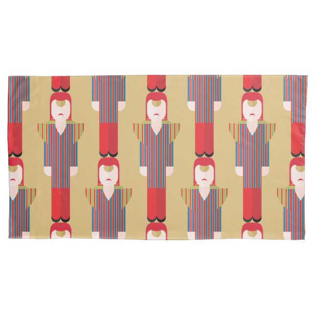 Housse D'oreillers Ziggy – Glam Rock Pillowcase (devant-gauche)
