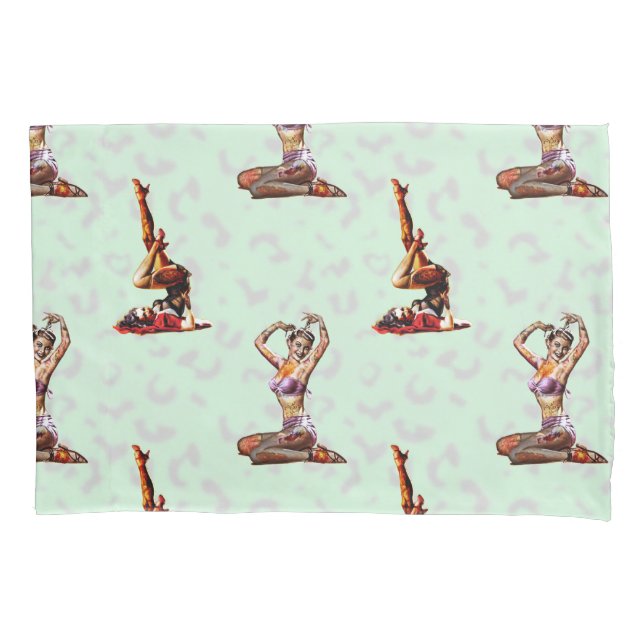 Housse D'oreillers Zombie Pin Ups (devant)