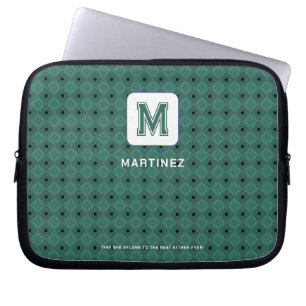 Housse élégante vert gris pour ordinateur portable