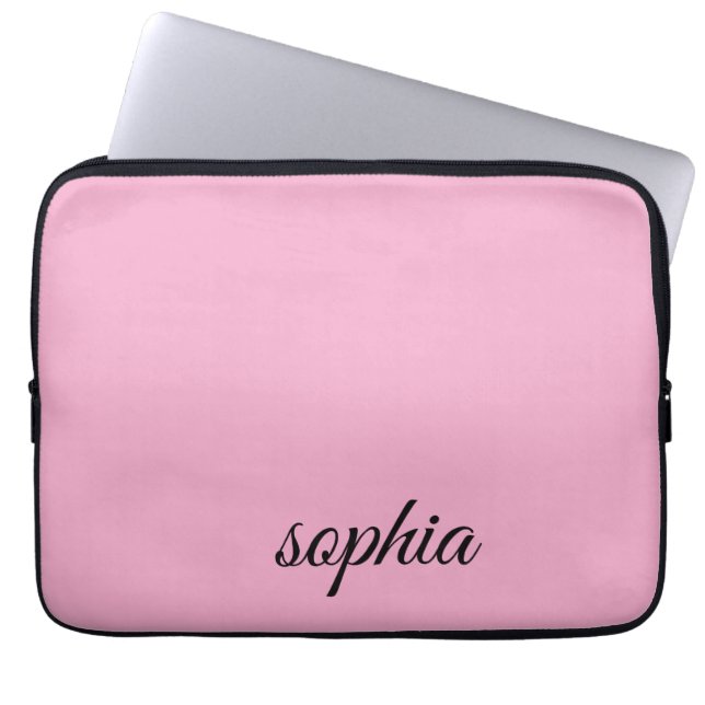 Housse personnalisée pour ordinateur portable rose (Devant)
