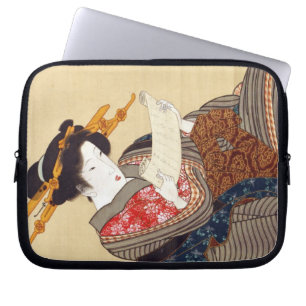 Housse Pour Ordinateur Portable 女, 国 Femme 貞, Kunisada, Ukiyo-e