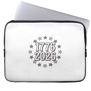 Housse Pour Ordinateur Portable 1776 2026 Étoiles Patriotiques Design Vectoriel Vi