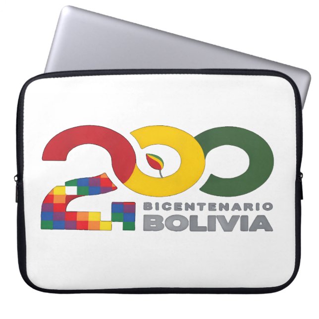 Housse Pour Ordinateur Portable 200 años bicentenario de Bolivia (Devant)