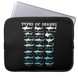 Housse Pour Ordinateur Portable 21 types de requins biologie marine