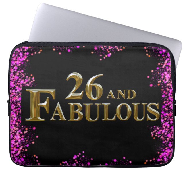 Housse Pour Ordinateur Portable 26e anniversaire  (Devant)