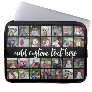 Housse Pour Ordinateur Portable 28 Grille de collage photo - Texte de script - noi