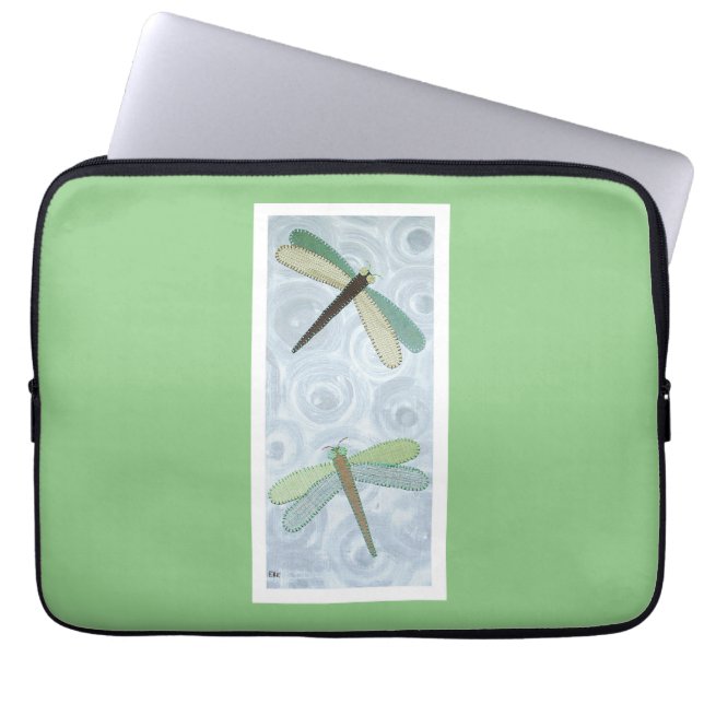 Housse Pour Ordinateur Portable 2 libellules #1 (Devant)