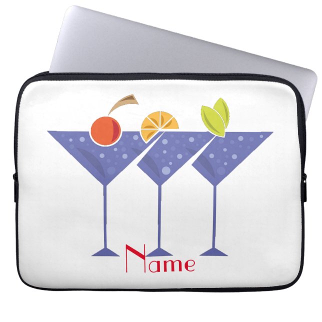 Housse Pour Ordinateur Portable 3 cocktails Martini Thunder_Cove (Devant)