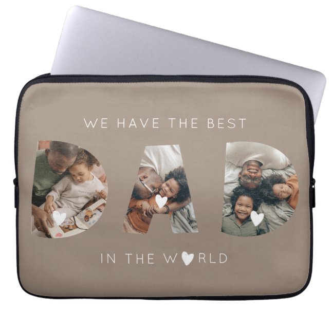 Housse Pour Ordinateur Portable 3 photo collage papa (Devant)