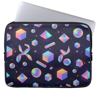 Housse Pour Ordinateur Portable 3D Holographic Geometric Padded Laptop Sleeve