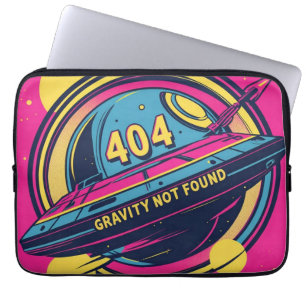 Housse Pour Ordinateur Portable 404 Gravité introuvable - Art Spop Rétro