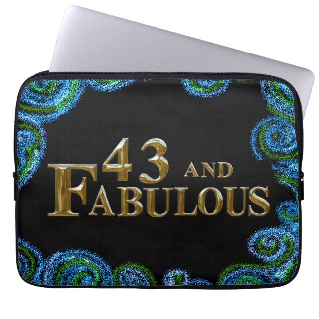 Housse Pour Ordinateur Portable 43e anniversaire  (Devant)