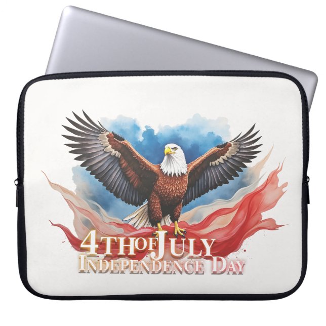 Housse Pour Ordinateur Portable 4 juillet Aigle - Art Patriotique (Devant)
