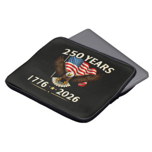Housse Pour Ordinateur Portable 4 juillet Amérique États-Unis Aigle patriotique 