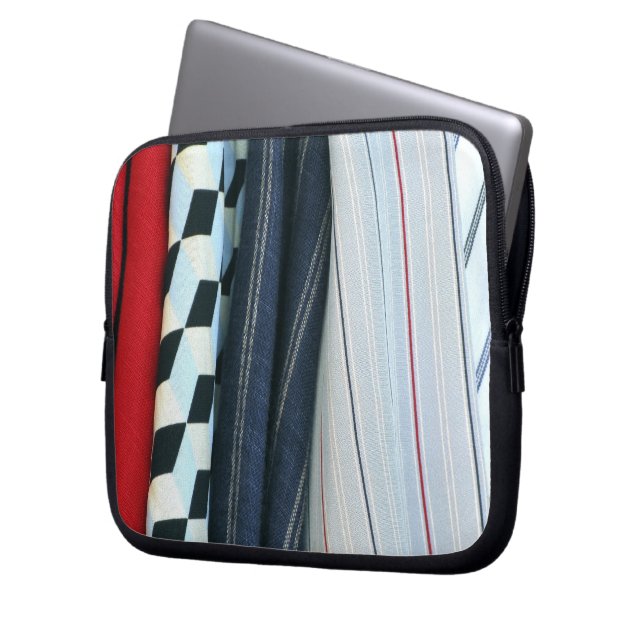 Housse Pour Ordinateur Portable 5 Tissus Avec Motifs géométriques (devant gauche)