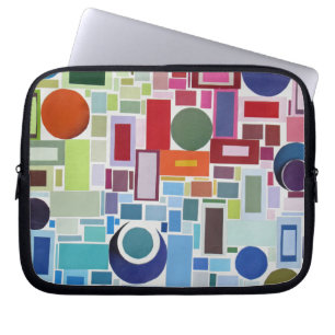 Housse Pour Ordinateur Portable 60's Retro Disco couleur Collage mosaïque Abstrait