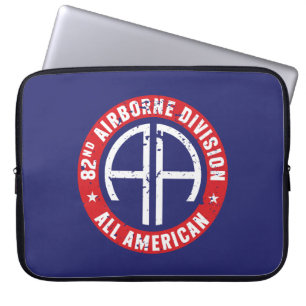 Housse Pour Ordinateur Portable 82e division aéroportée "All American" Grunge