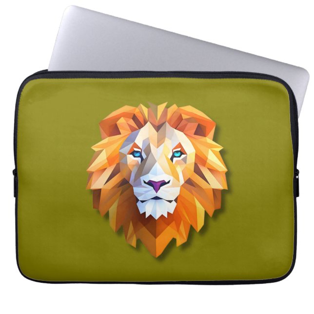 Housse Pour Ordinateur Portable A GEOMETRIC LION laptop sleeve (Devant)