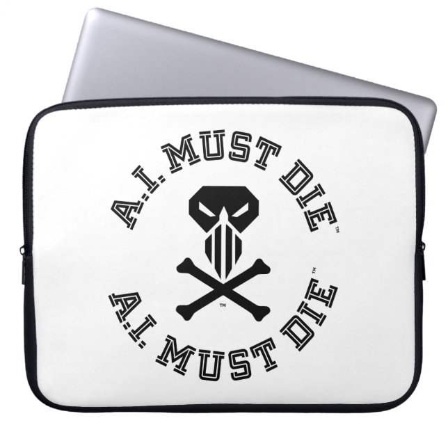 Housse pour ordinateur portable A.I. Must Die™ Log (Devant)