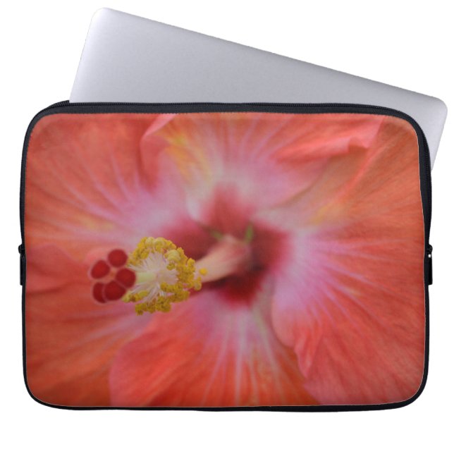 Housse pour ordinateur portable à motif d'hibiscus (Devant)