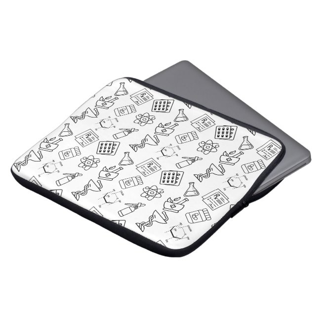 Housse pour ordinateur portable à motif d'icône de (Devant haut)