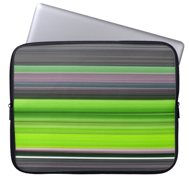 Housse Pour Ordinateur Portable Abstract #1: Lime and grey (Devant)