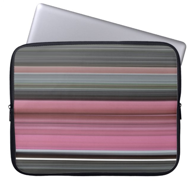 Housse Pour Ordinateur Portable Abstract #1: Pink and grey (Devant)