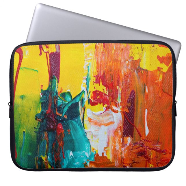 Housse Pour Ordinateur Portable Abstract art on electronics bag (Devant)