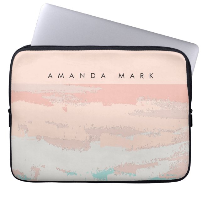 Housse Pour Ordinateur Portable Abstract Elegance Beige Cute Stylish  (Devant)