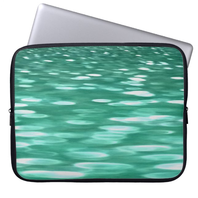 Housse Pour Ordinateur Portable Abstrait #3 : Shimmer vert (Devant)