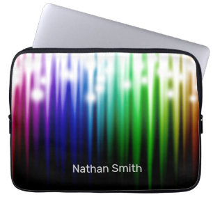 Housse Pour Ordinateur Portable Abstrait Arc-en-ciel brillant texture moderne