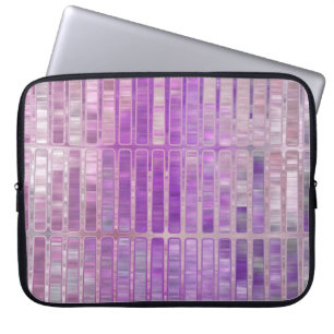 Housse Pour Ordinateur Portable Abstrait brillant en mosaïque violet arrière - pla