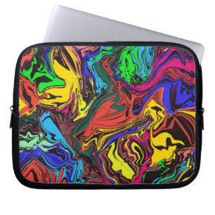 Housse Pour Ordinateur Portable Abstrait Coloré Twirly / Poussé /