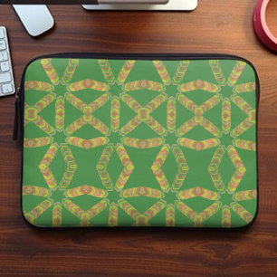 Housse Pour Ordinateur Portable Abstrait de couleur symétrique Starburst terry ver