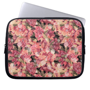 Housse Pour Ordinateur Portable Abstrait joli joli rose fleurs design floral