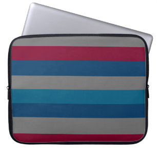 Housse Pour Ordinateur Portable Abstraite ligne bordeaux moderne motif
