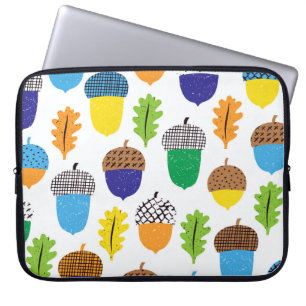 Housse Pour Ordinateur Portable Acorn Automne : Motif Vintage.
