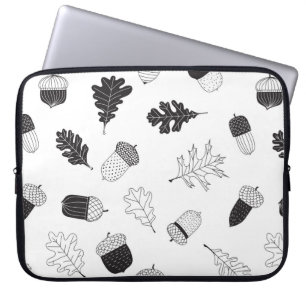 Housse Pour Ordinateur Portable Acorns et feuille