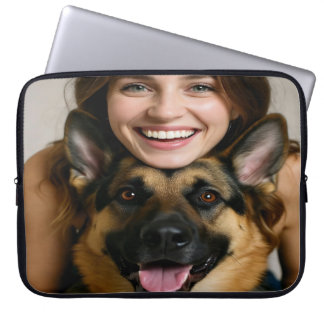 Housse Pour Ordinateur Portable Add German Shepherd Photo Personalize