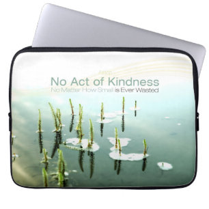 Housse Pour Ordinateur Portable Aesop Inspirational Quote Portable Sleeve "Kindnes