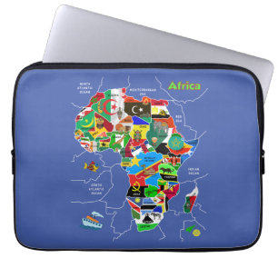 Housse Pour Ordinateur Portable Africa map
