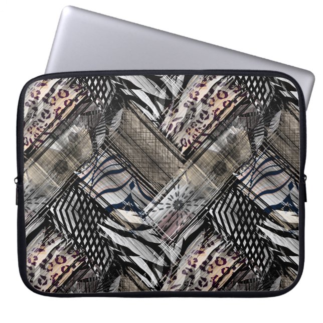 Housse Pour Ordinateur Portable Africain, combiné. (Devant)