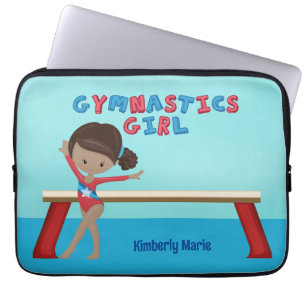 Housse Pour Ordinateur Portable African American Gymnastique Girl Cute Custom