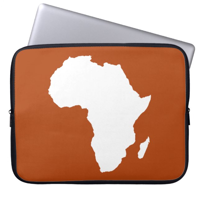 Housse Pour Ordinateur Portable Afrique Audacieuse rouge rouille (Devant)
