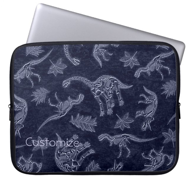 Housse Pour Ordinateur Portable Âge De Dinosaures Squelette Motif Portable Squelet (Devant)