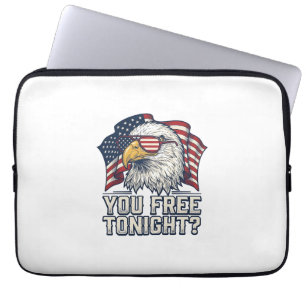 Housse Pour Ordinateur Portable Aigle Patriotique Vous Êtes Libre Ce Soir Chemise