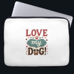 Housse Pour Ordinateur Portable Aime Moi Aime Mon Chien Vintage Joli Empreinte De<br><div class="desc">Aime Moi Aime Mon Chien Vintage Joli Empreinte De Patte De Chien Amoureux Typographie Design 4</div>
