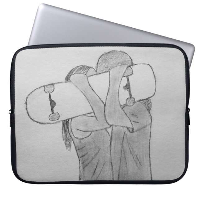 Housse Pour Ordinateur Portable Aimer le patinage (Devant)
