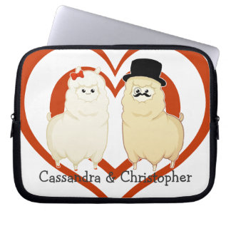 Housse Pour Ordinateur Portable Ajouter de fantaisie mignons d'alpaga aux noms